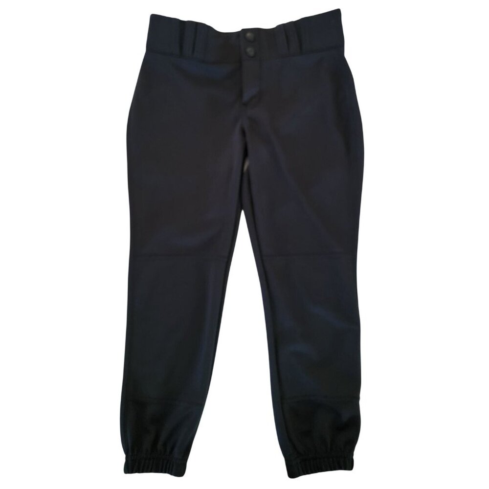 Champro Girls Softball Pants Size Large Black Elastic Cuff Athletic Baseball Pan